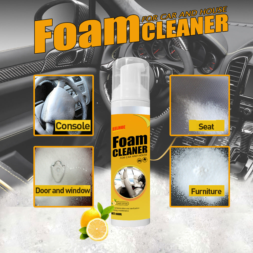 Multifunctional Foam Cleaner Supplies Car Interior Strong Decontamination Ceiling Leather Seat Cleaner Foam